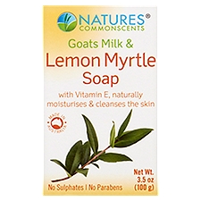 Natures Commonscents Natural Goats Milk & Lemon Myrtle, Soap, 3.5 Ounce