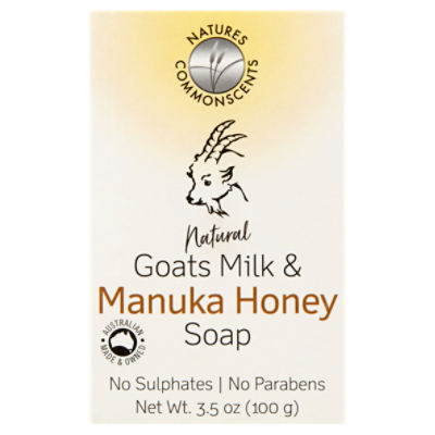 Natures Commomscents Natural Goats Milk & Manuka Honey Soap, 3.5 oz