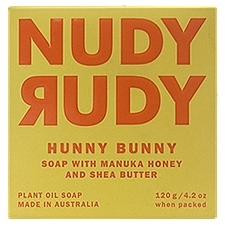 Nudy Rudy Hunny Bunny Plant Oil Soap, 4.2 oz, 4.2 Ounce