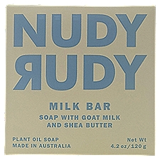 Nudy Rudy Milk Bar Plant Oil Soap, 4.2 oz, 4.2 Ounce