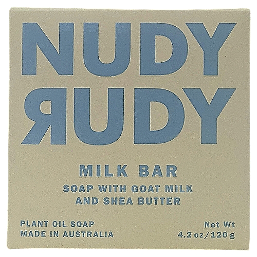 Nudy Rudy Milk Bar Plant Oil Soap, 4.2 oz