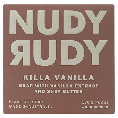 Nudy Rudy Killa Vanilla Plant Oil Soap, 4.2 oz