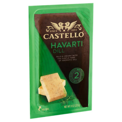 Castello Dill Havarti Cheese, 8 oz, 8 Ounce