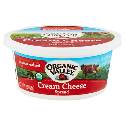 Organic Valley Cream Cheese Spread, 8 oz
