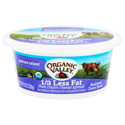 Organic Valley Neufchatel Cheese Spread, 8 oz