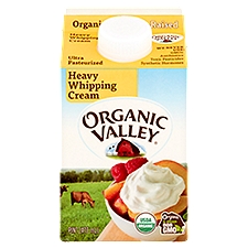 Organic Valley Ultra Pasteurized Heavy Whipping Cream, Pint