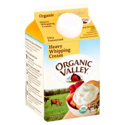 Organic Valley Whipping Cream, Ultra Pasteurized Heavy