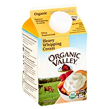 Organic Valley Ultra Pasteurized Heavy, Whipping Cream, 16 Fluid ounce