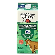 Organic Valley Grassmilk Reduced Fat Milk, half gallon