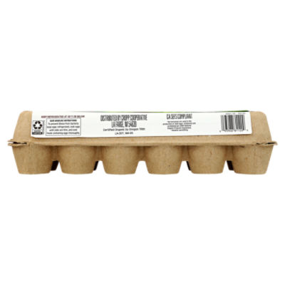 Organic Valley Free Range Large Brown Eggs, 12 Count, 24 oz - Fairway