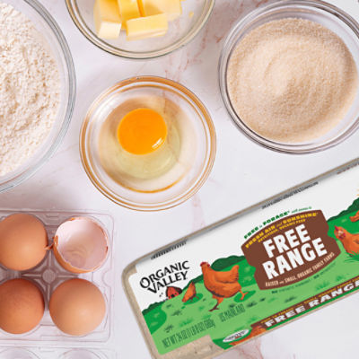 Organic Valley Free Range Large Brown Eggs, 12 Count, 24 oz - Fairway