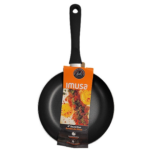 Imusa Charcoal Fry Pan W/Blk Stouch Handle 8in