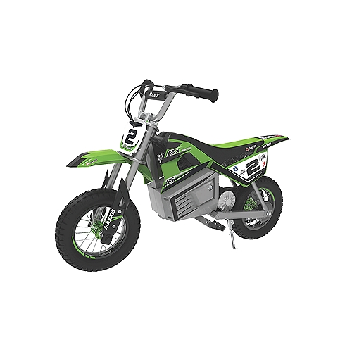 Electric Dirt Bike, Motocross design, stylish, MX Frame, 30 minute ride time. Speed: up to 14 mph.   (1 ct)