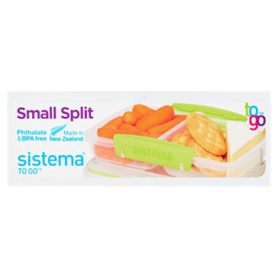 Sistema Small Split To Go Divided Snack Container - 2 Section