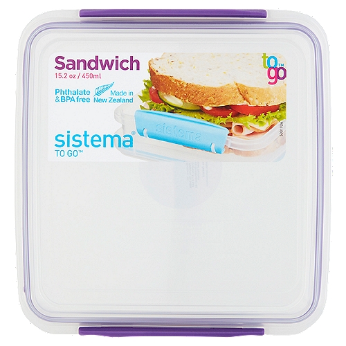 Sistema To Go 15.2 oz Sandwich Box