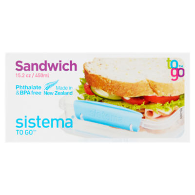 Sistema Sandwich Box To Go 1.9 Cups Assorted Colors No Color Choice -  Office Depot