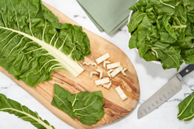 Fresh Organic Swiss Green Chard, bunch