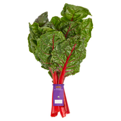 Fresh Organic Red Chard, bunch