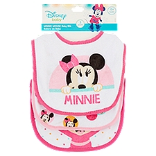 Disney Baby Minnie Mouse 0+ Months, Baby Bib, 1 Each