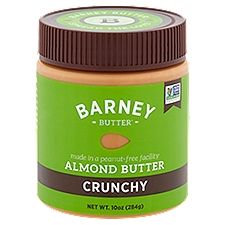 Barney Butter Crunchy, Almond Butter, 10 Ounce