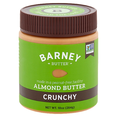 Barney Butter Crunchy Almond Butter, 10 oz
California Made, California Good.
We admit that Californians have always been considered a little nuts, and we totally vibe with that! Our blanched almonds leave the skins behind for the flavor and fun that comes from being completely naked! It's our way of kicking convention to create the creamiest almond butter around. Grab a jar and a friend, and... Spread the love.