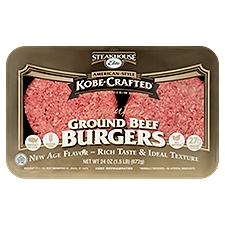 Steakhouse Elite Signature American-Style Kobe-Crafted Ground Beef Burgers, 24 oz