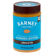 Barney Butter Smooth, Almond Butter, 16 Ounce