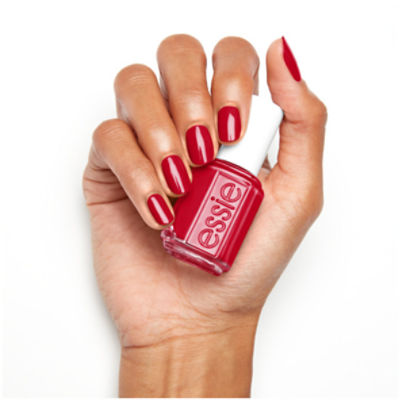 essie salon-quality nail polish, 8-free vegan, rich cherry red, Not Red-Y  For Bed, 0.46 fl oz