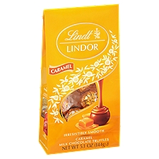 Lindt Lindor Irresistibly Smooth Caramel Milk Chocolate Truffles, 5.1 oz