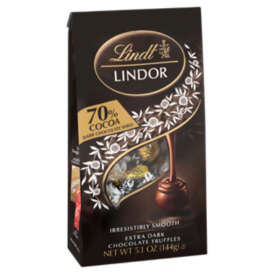 Lindt Lindor Extra Dark Chocolate Truffles, 5.1 oz