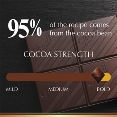 Lindt Excellence Chocolate, Dark, 95% Cocoa - 2.8 oz