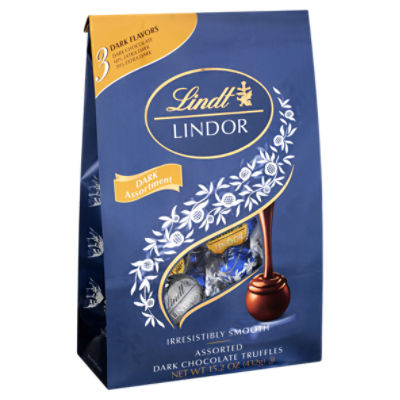 Lindt Lindor Assorted Dark Chocolate Truffles, 15.2 oz