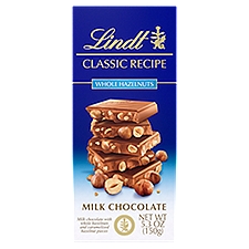Lindt Classic Recipe Whole Hazelnuts Milk Chocolate, 5.3 oz