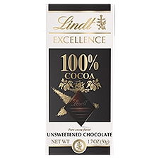 Lindt Excellence 100% Cocoa Unsweetened Chocolate, 1.7 oz