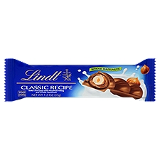 Lindt Classic Recipe Milk Chocolate with Hazelnut Filling and Whole Hazelnuts, 1.2 oz