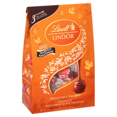 Lindt Lindor Harvest Assortment Assorted Milk Chocolate Truffles Limited Edition, 15.2 oz