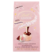 Lindt Lindor Neapolitan White Chocolate Truffles Limited Edition, 2 count, 0.8 oz, 0.8 Ounce