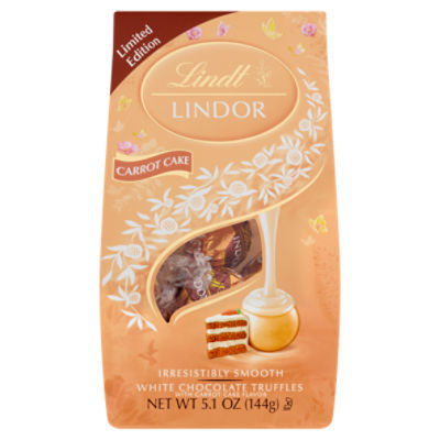 Lindt Lindor White Chocolate Truffles with Carrot Cake Flavor Limited Edition, 5.1 oz