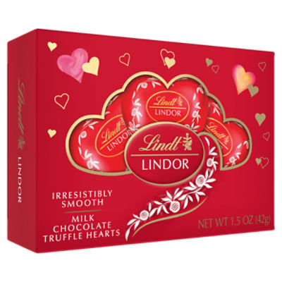 Lindt Lindor Milk Chocolate Truffle Hearts, 1.5 oz