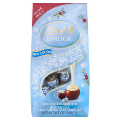 Lindt Lindor Hot Cocoa Milk Chocolate Truffles Limited Edition, 8.5 oz