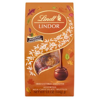 Lindt Lindor Assorted Milk Chocolate Truffles, 5.1 oz