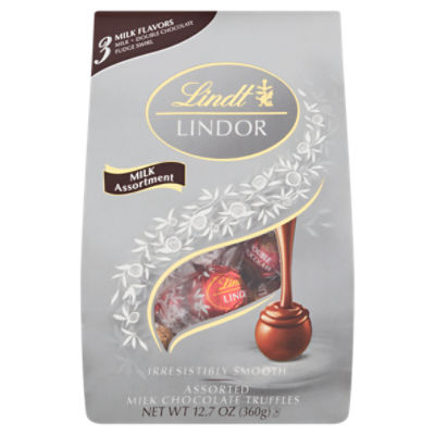Lindt Lindor Assorted Milk Chocolate Truffles, 12.7 oz