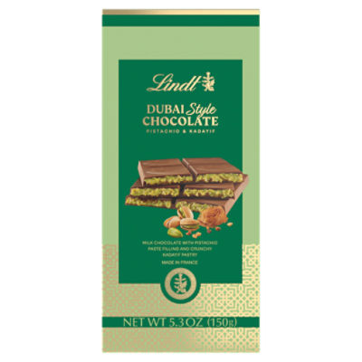 Lindt Pistachio & Kadayif Dubai Style Chocolate, 5.3 oz