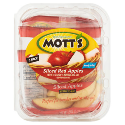 Mott's Sliced Red Apples, 2 oz, 6 count Fairway