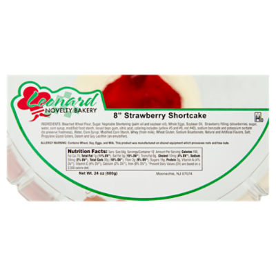 Leonard Novelty Bakery 8” Strawberry Shortcake, 24 oz - Price Rite