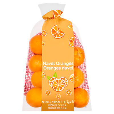 Navel Oranges 4lb Bag, 4 pound, 4 Pound