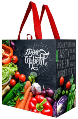 EARTHWISE Reusable Shopping Bag - Veggie Graphic, 1 each, 1 Each