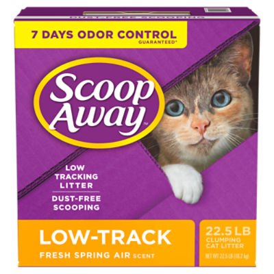 Scoop Away Low-Track Clumping Cat Litter, Fresh Spring Air Scent, 22.5  Pounds - ShopRite