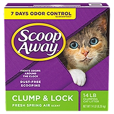 Scoop Away Super Clump Clumping Cat Litter, Scented, 14 Pound