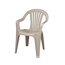 Resin Chair - Sandstone, 1 each